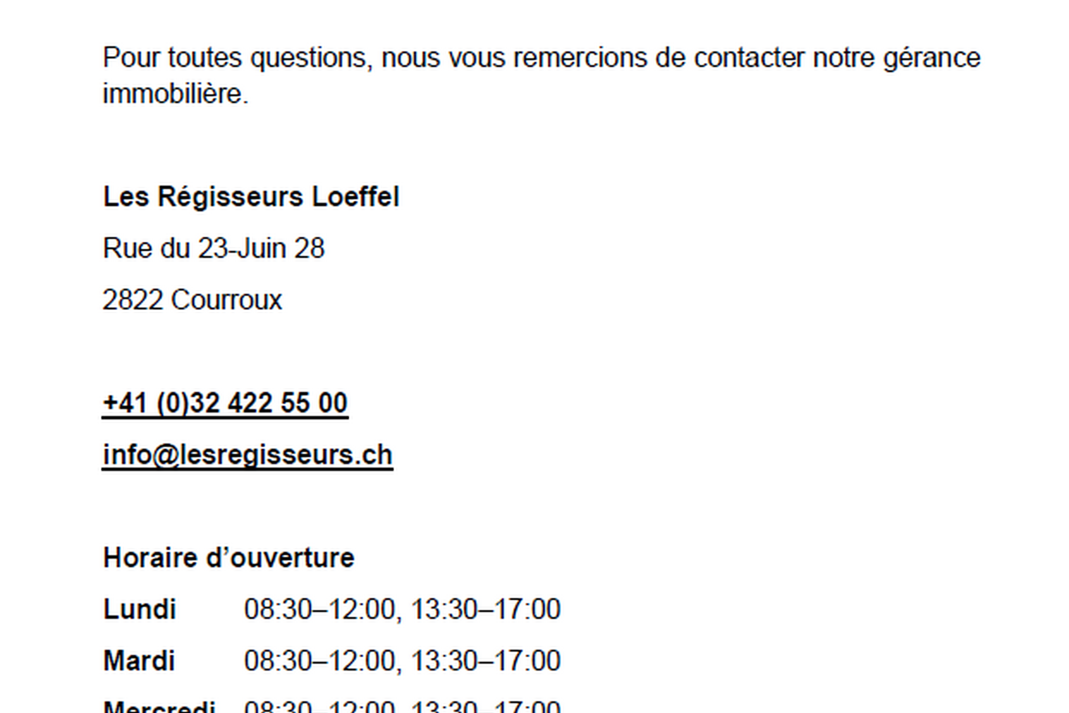 Informations
